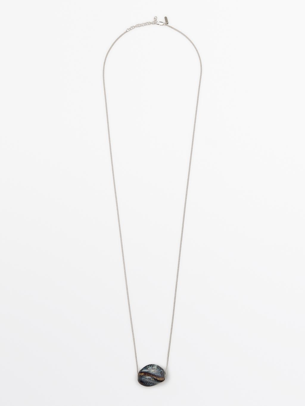 Necklace with ceramic pendant