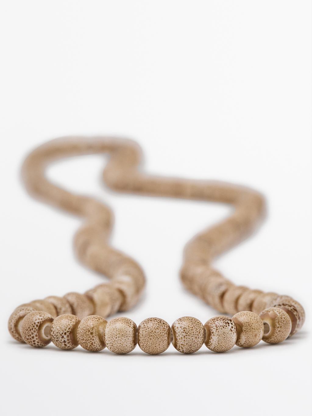 Ceramic bead necklace