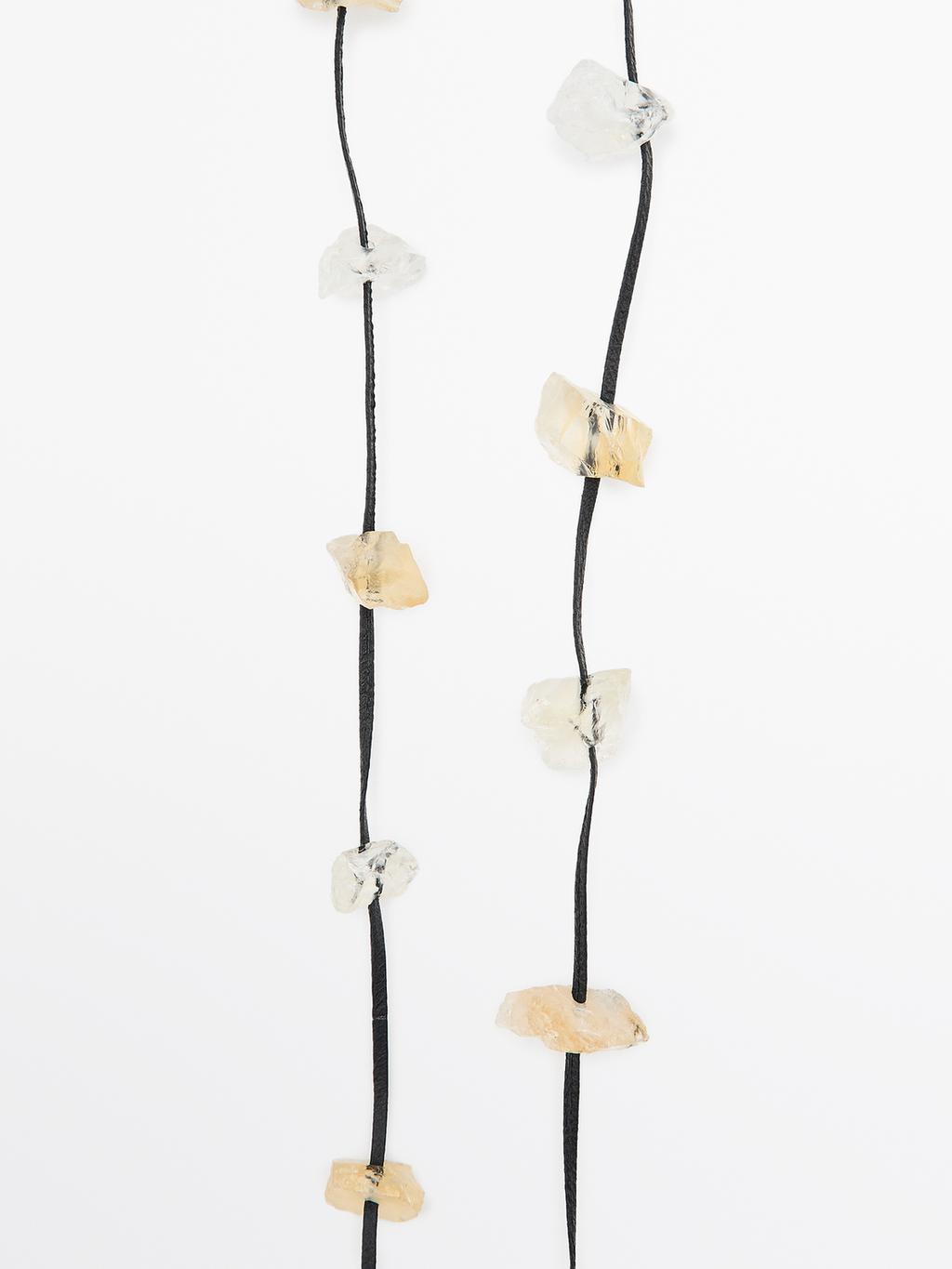 Irregular rhinestone necklace