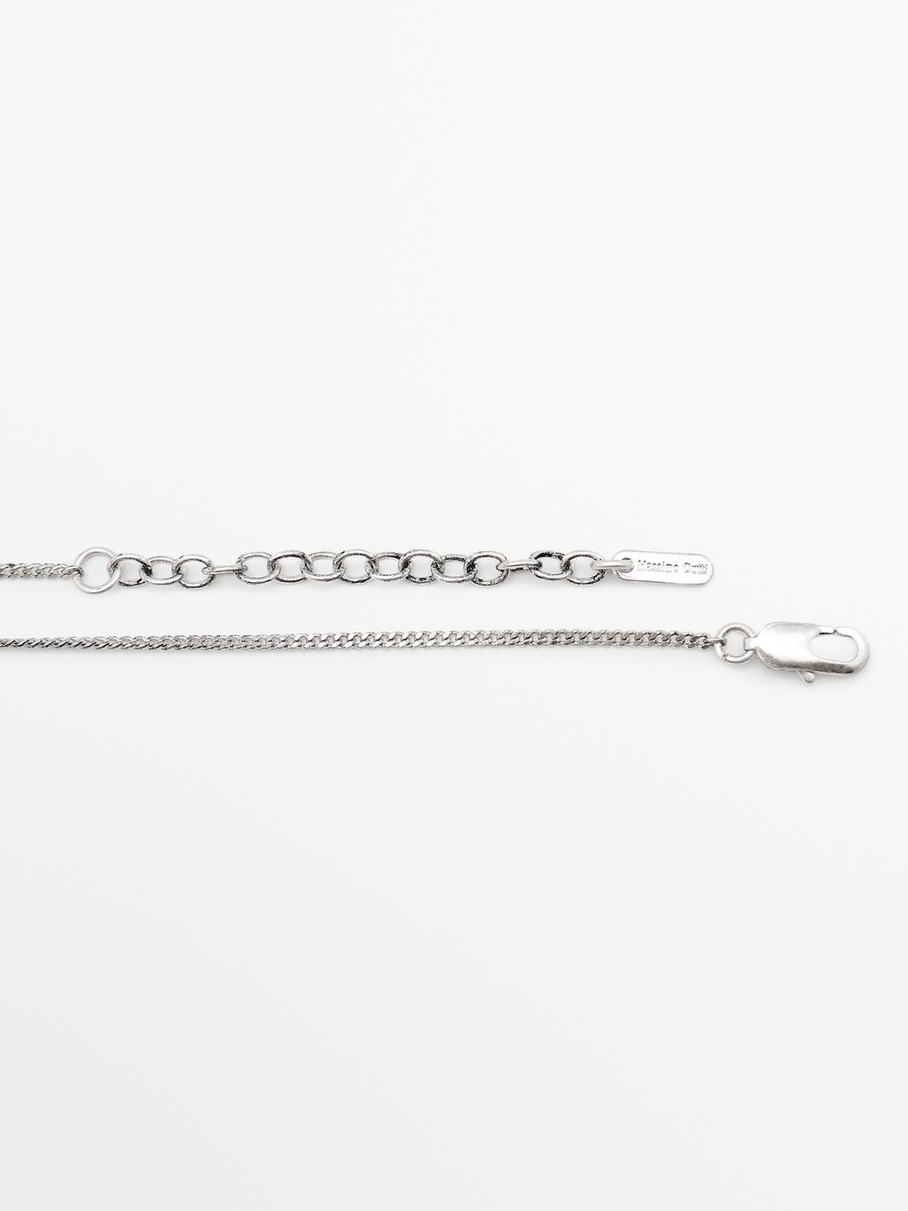 Necklace with oval box pendant