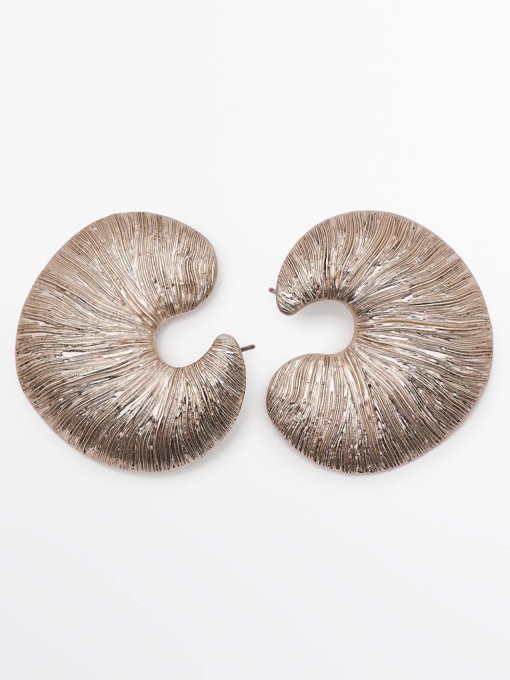 Fossil hoop earrings