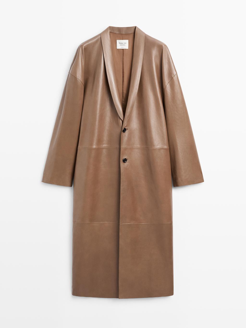 Long nappa leather coat - LIMITED