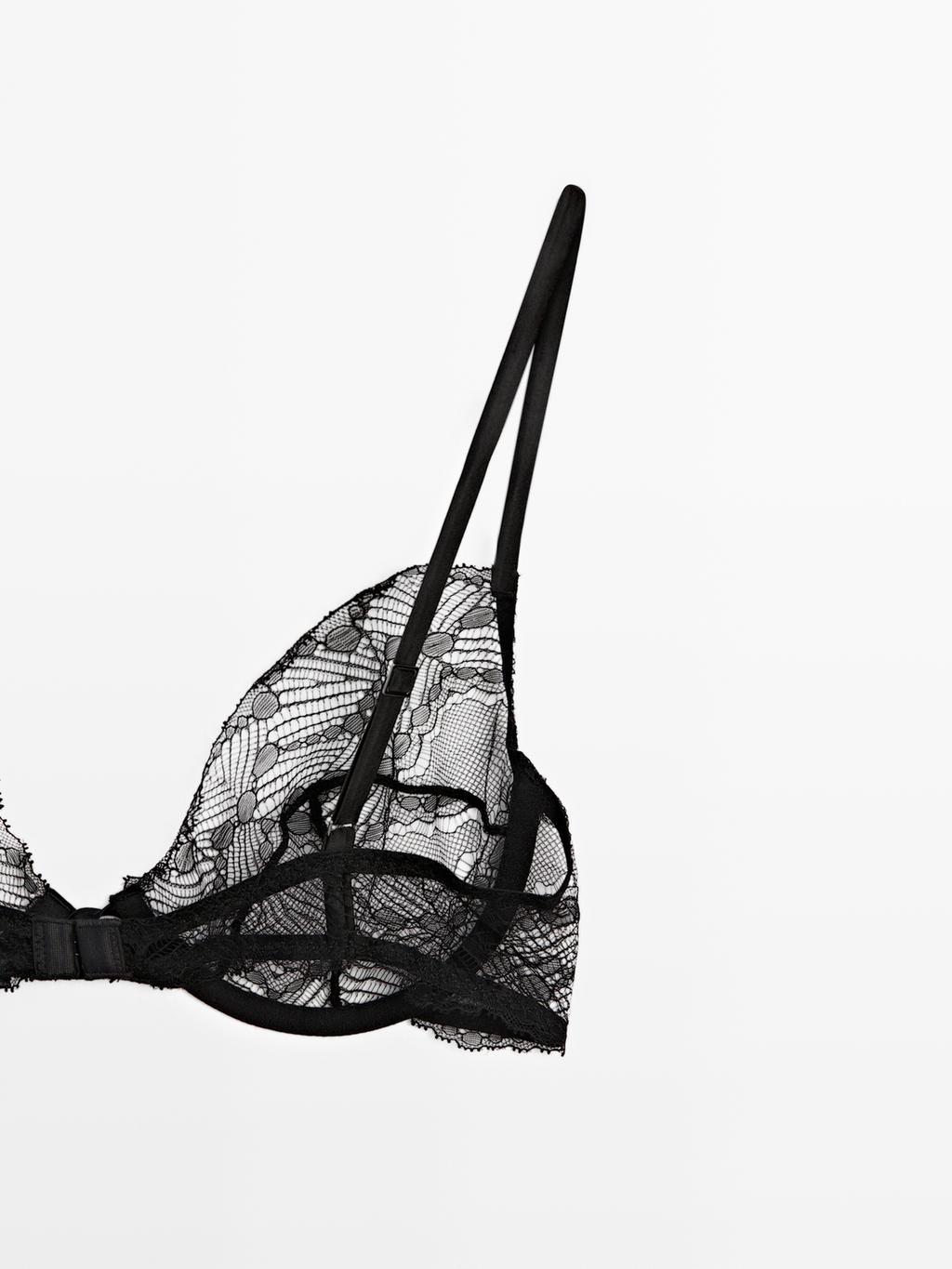 Lace bra with underwire