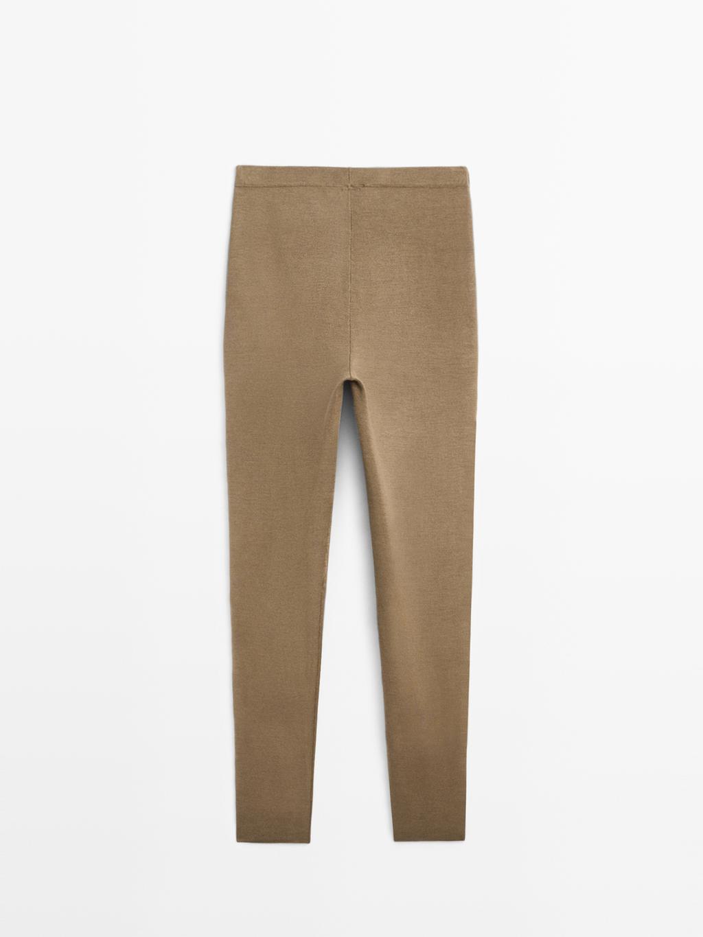 Knit silk blend leggings - LIMITED