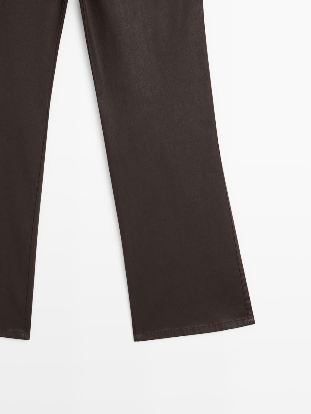 Flared cropped trousers