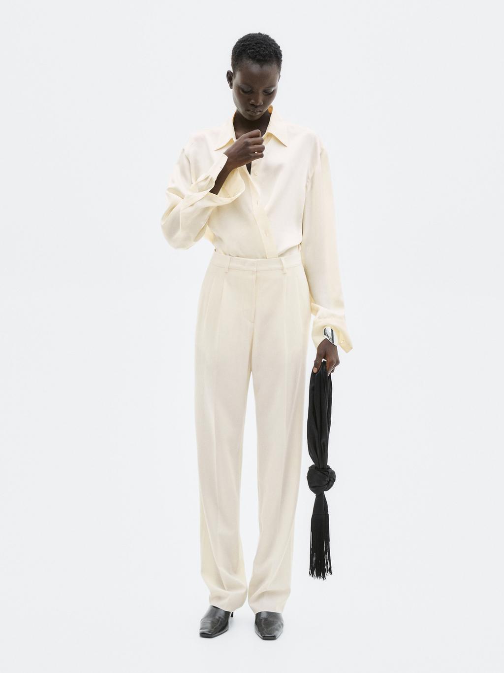 Trousers with double darts - LIMITED