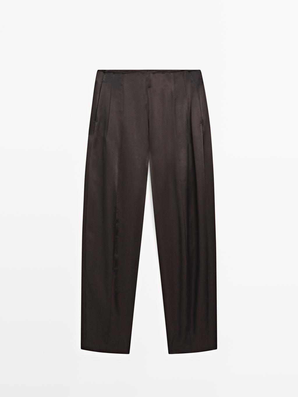 Satin balloon fit trousers - LIMITED