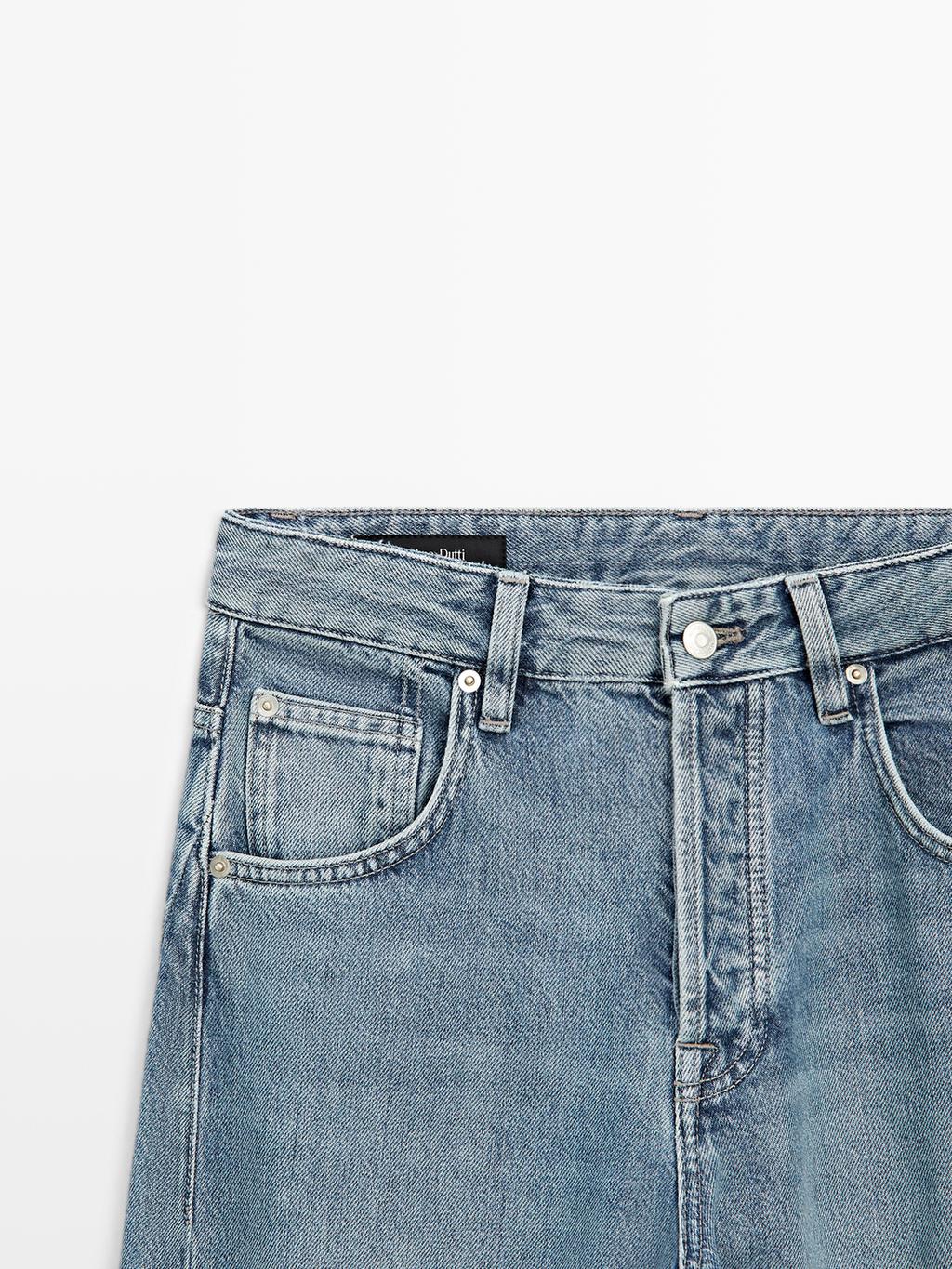 Mid-rise balloon fit jeans