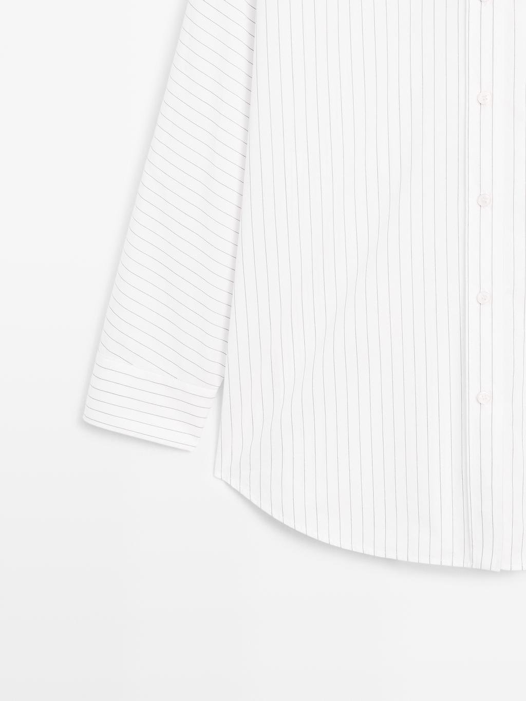 Striped batwing sleeve shirt