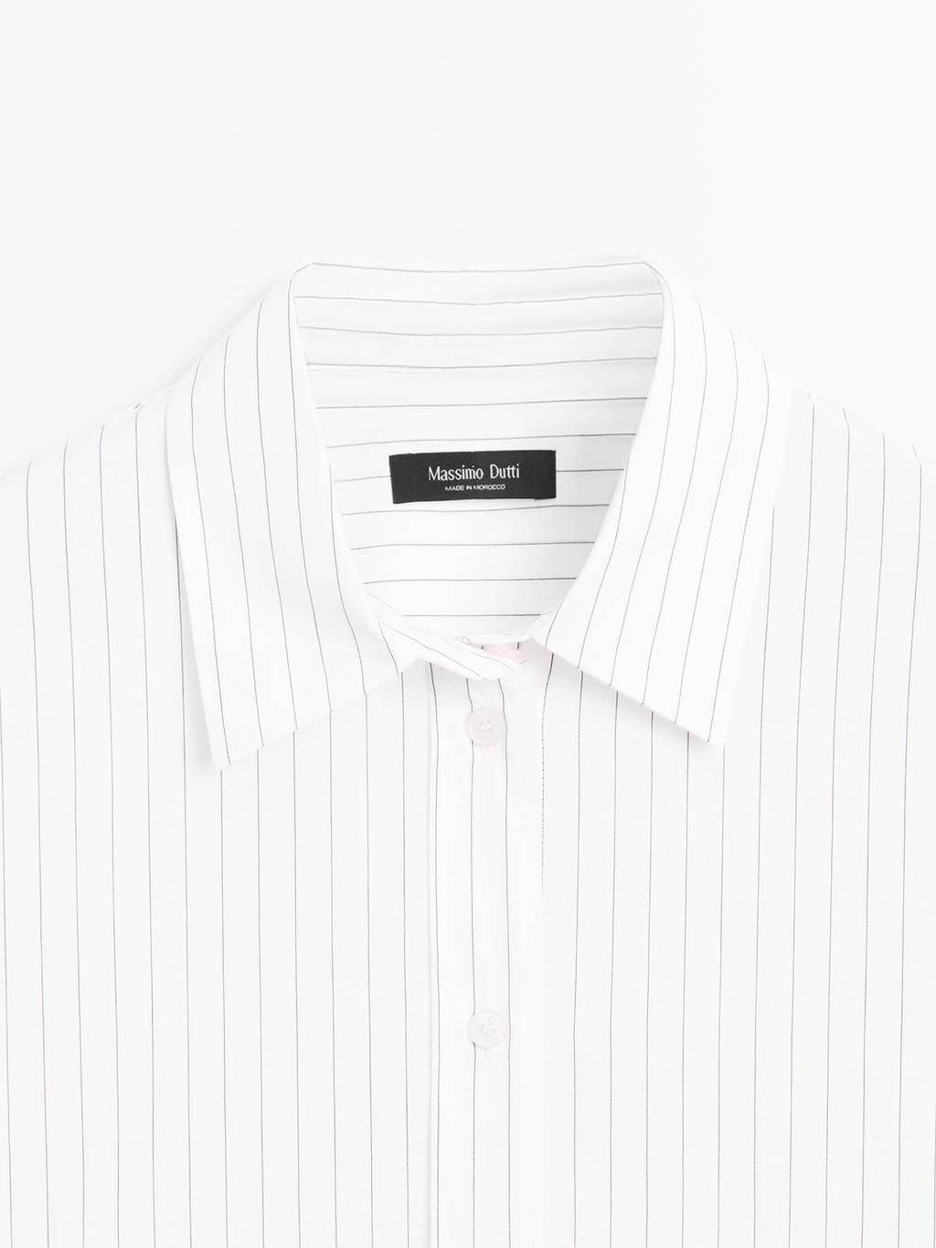 Striped batwing sleeve shirt