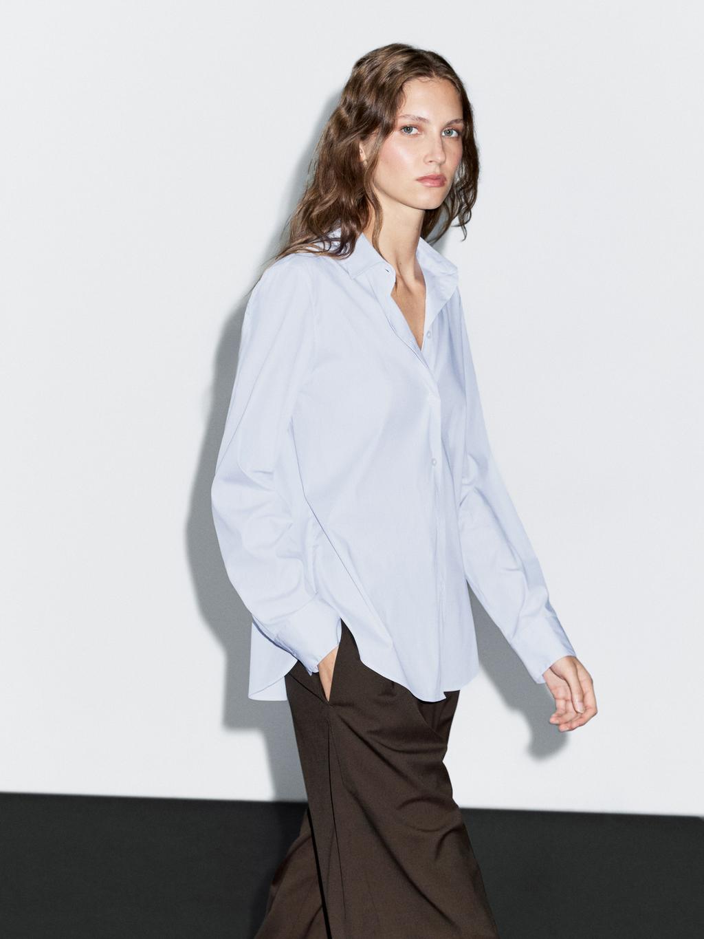 Striped stretch shirt