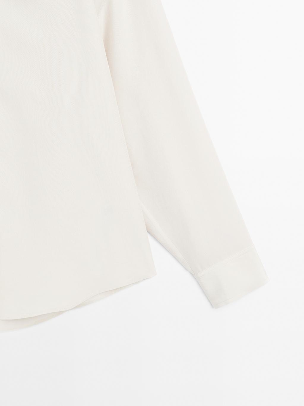 Flowing technical fabric shirt