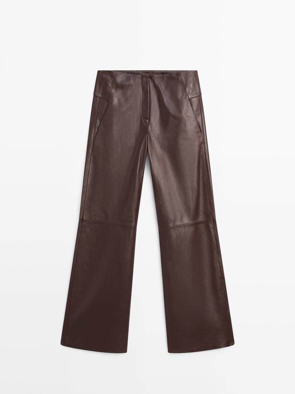 Nappa leather trousers