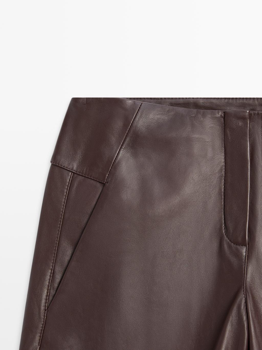 Nappa leather trousers