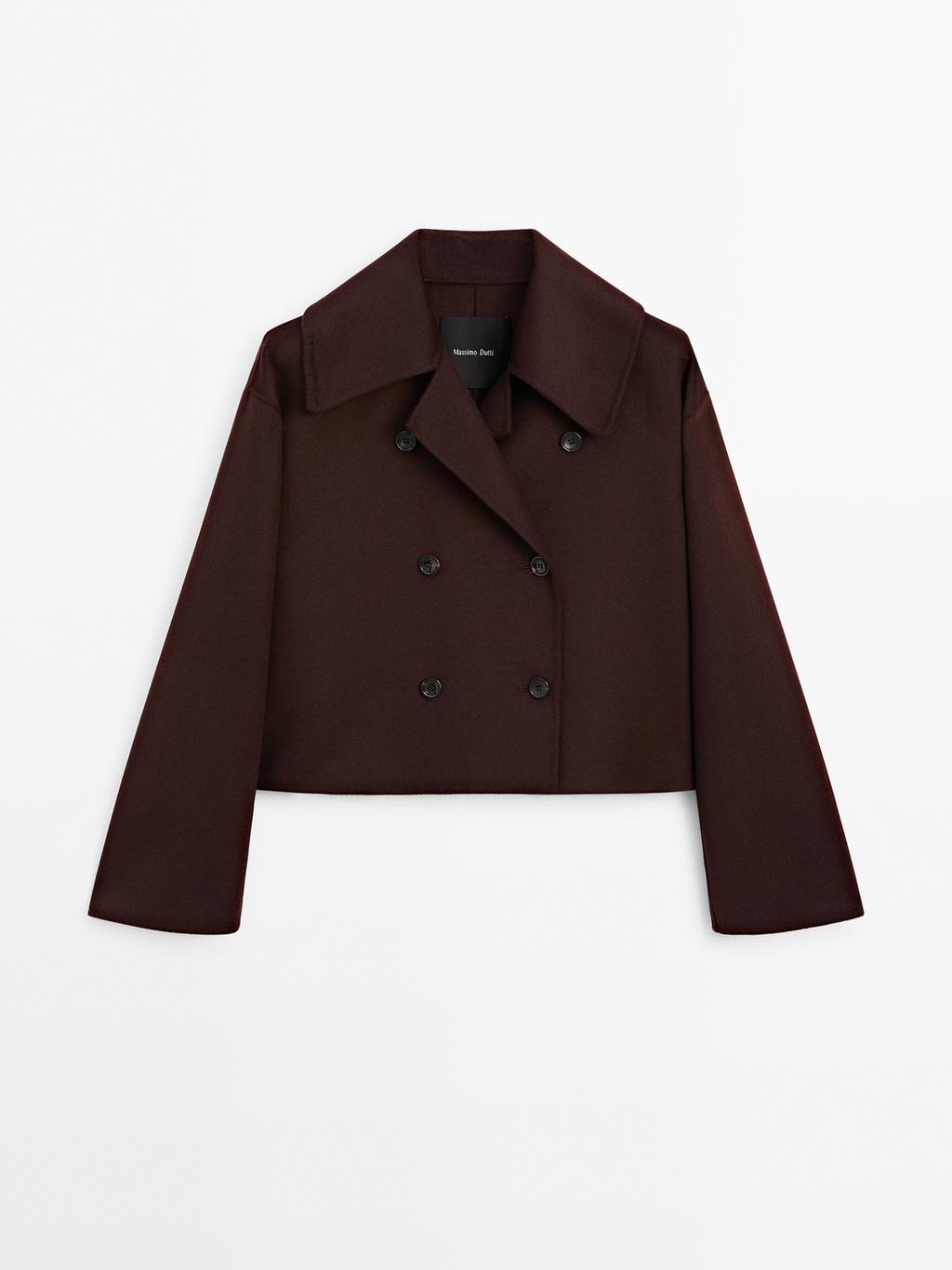 Short wool blend coat