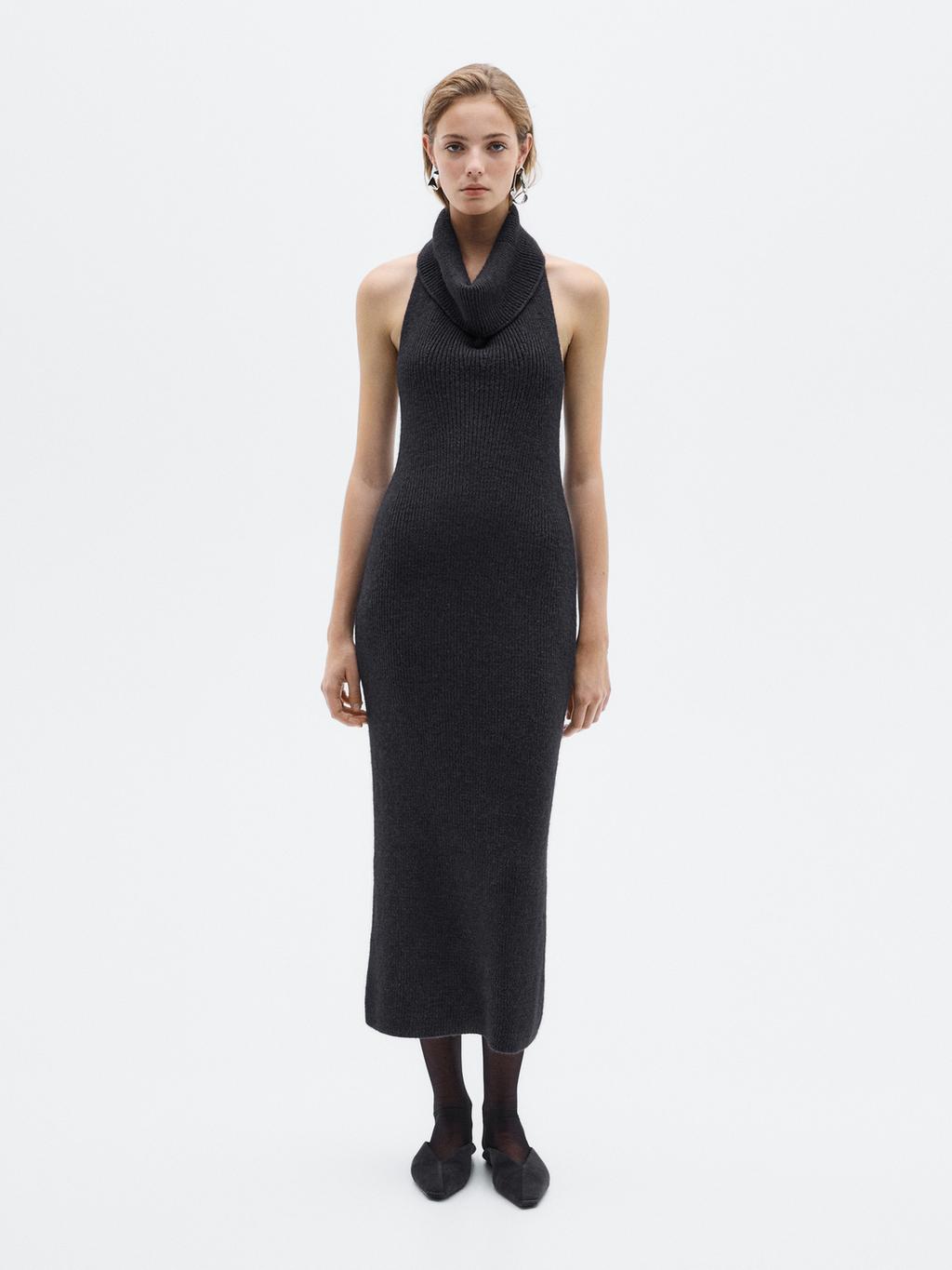 Knit halter midi dress - LIMITED