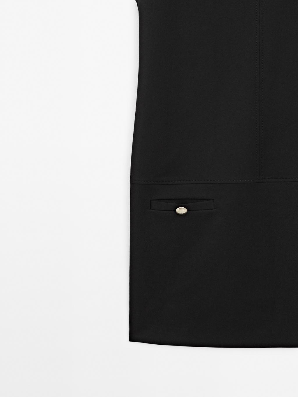 Short dress with button details