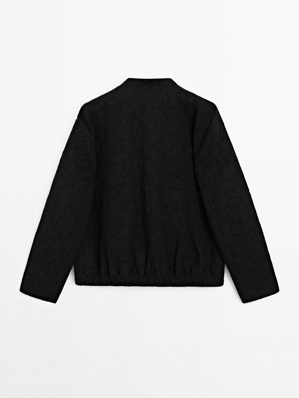 100% cotton oversize bomber jacket