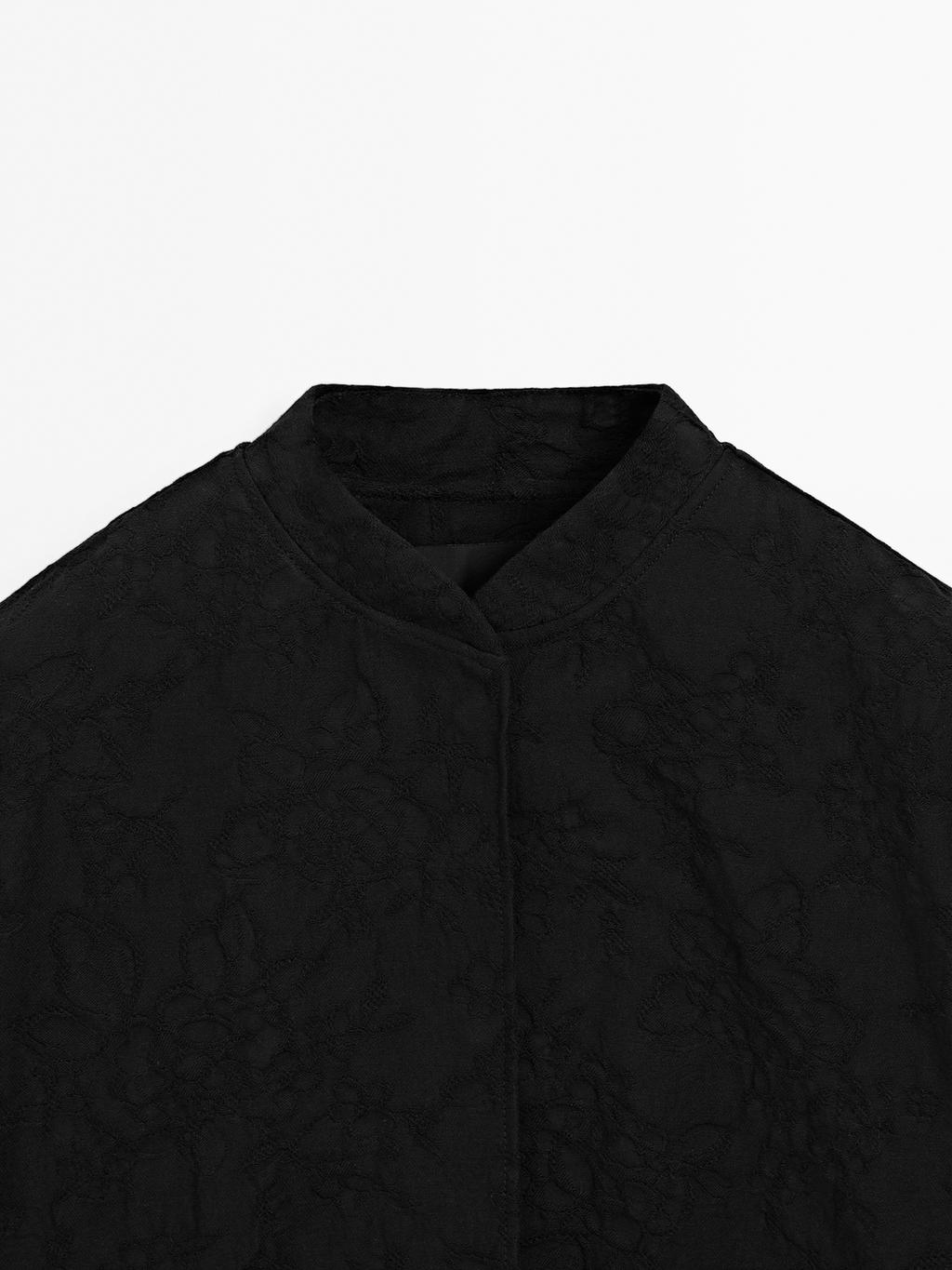 100% cotton oversize bomber jacket