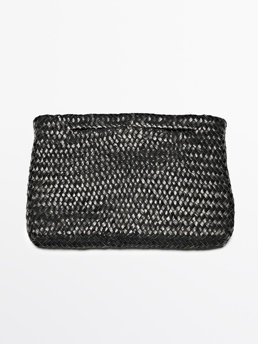 Woven nappa leather mini bag