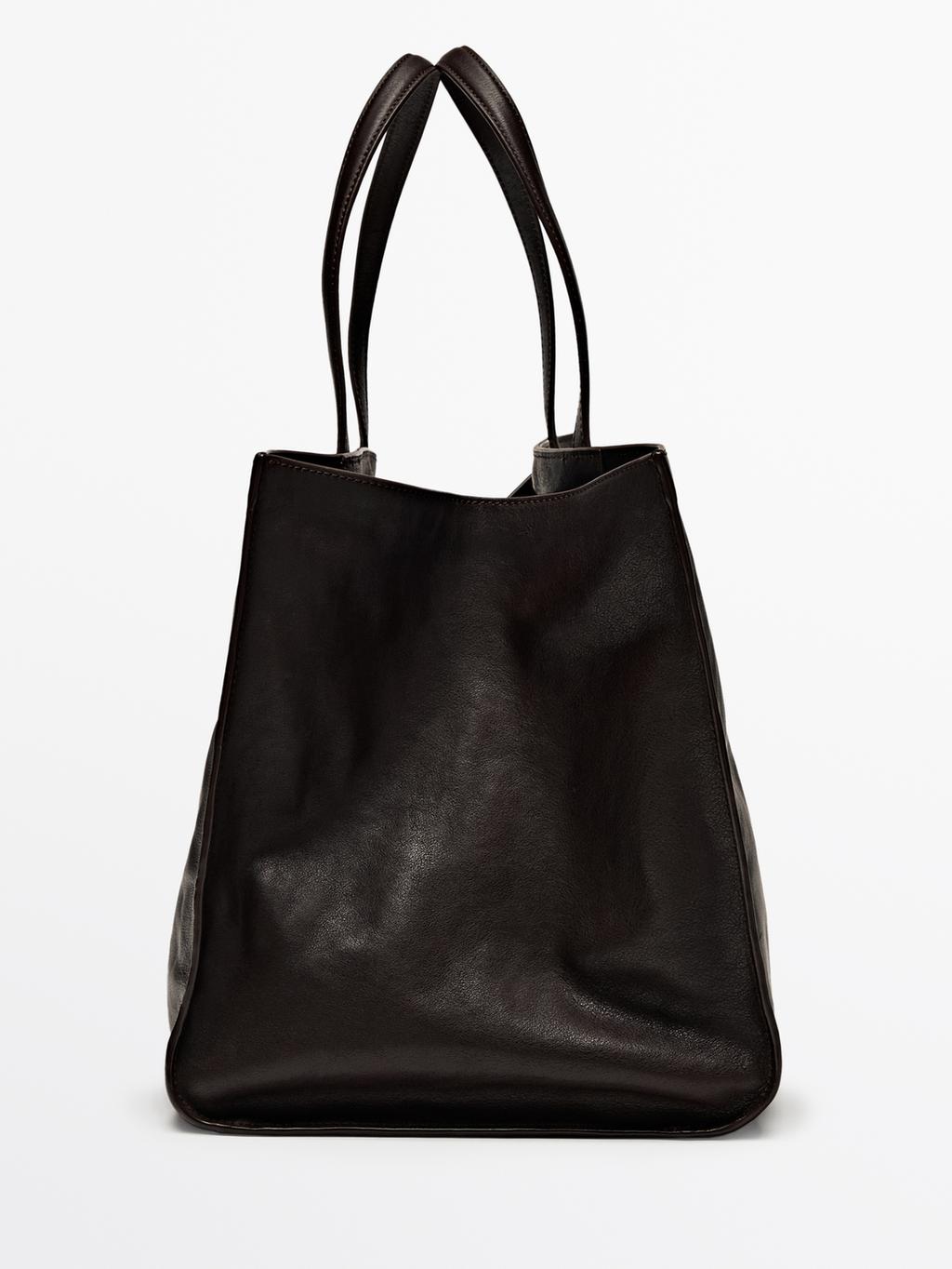Maxi nappa leather MD ICON tote bag