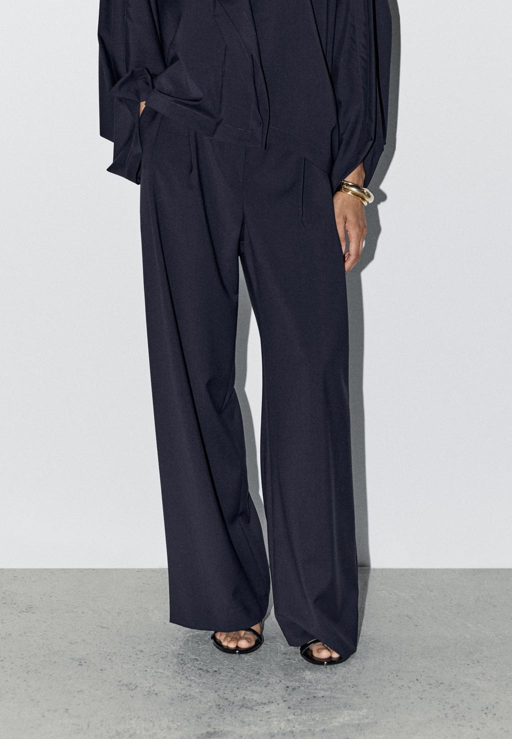 100% wool double darted trousers - STUDIO