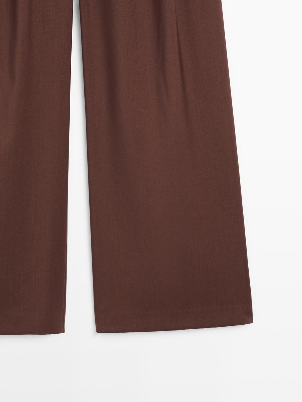 Wide-leg trousers with double dart - STUDIO
