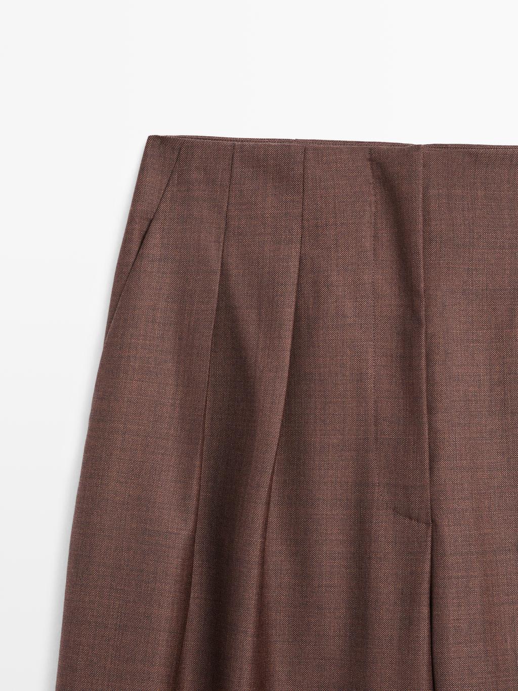 100% wool darted trousers - STUDIO