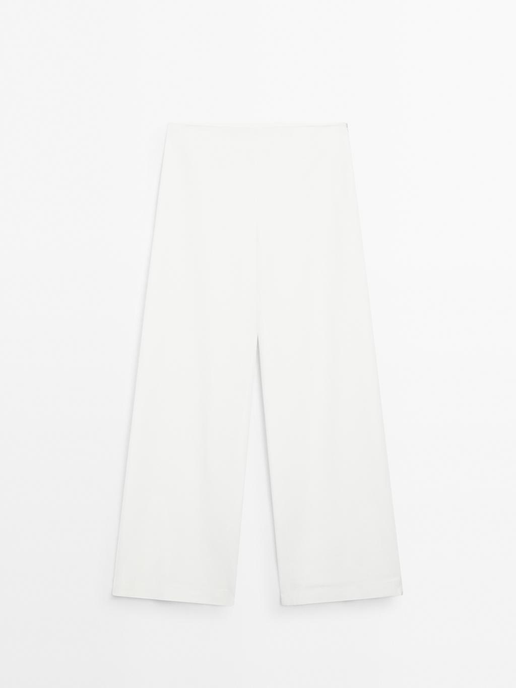 High-waist palazzo trousers - STUDIO
