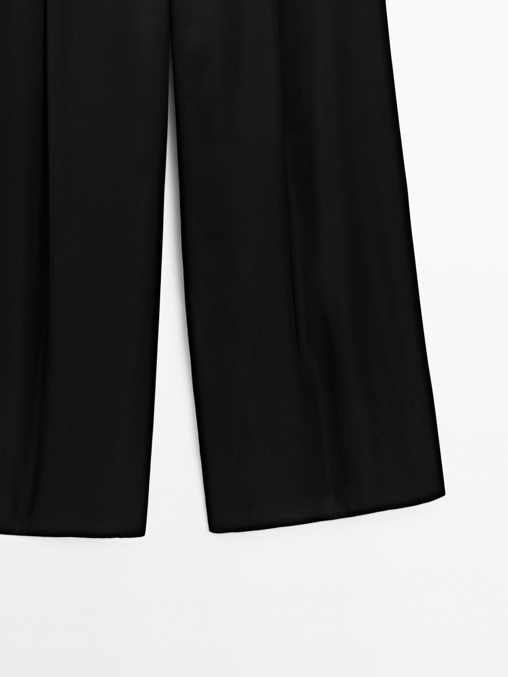 Satin wide-leg trousers - STUDIO