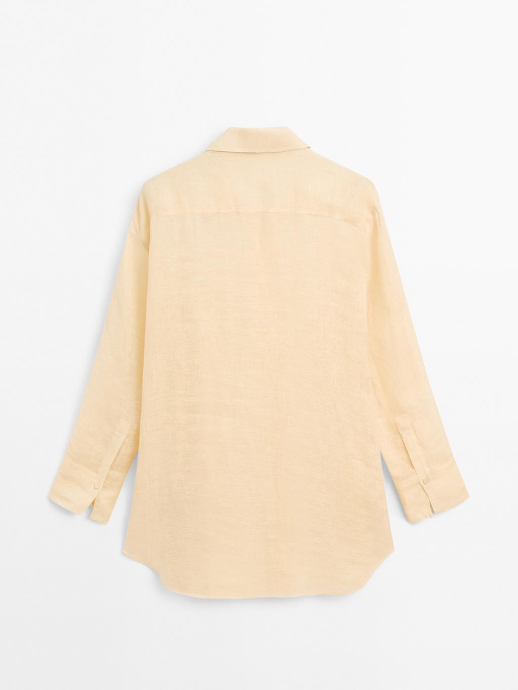 Long 100% linen shirt - STUDIO