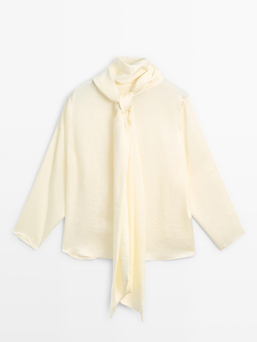 Flowing blouse with scarf - STUDIO