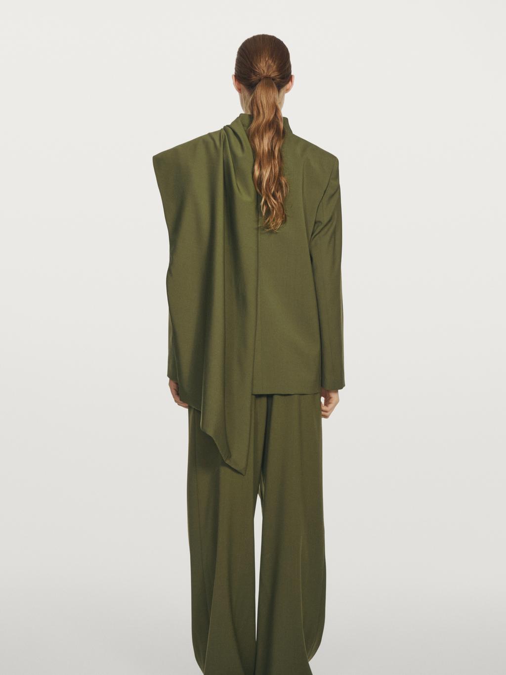 100% wool scarf blazer - STUDIO