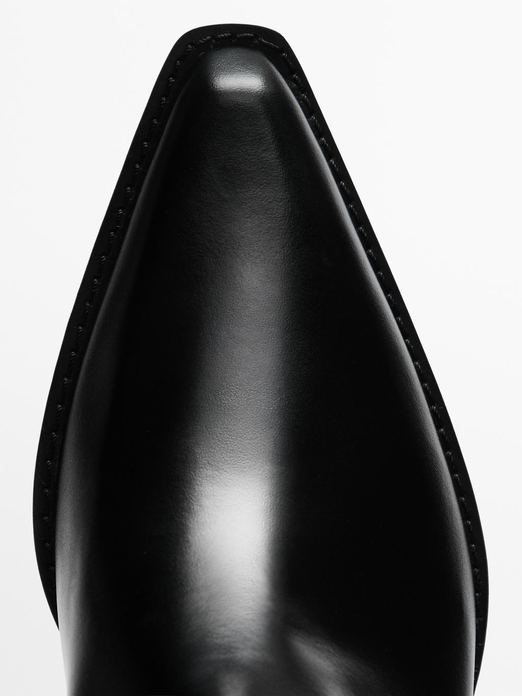 Leather cowboy boots