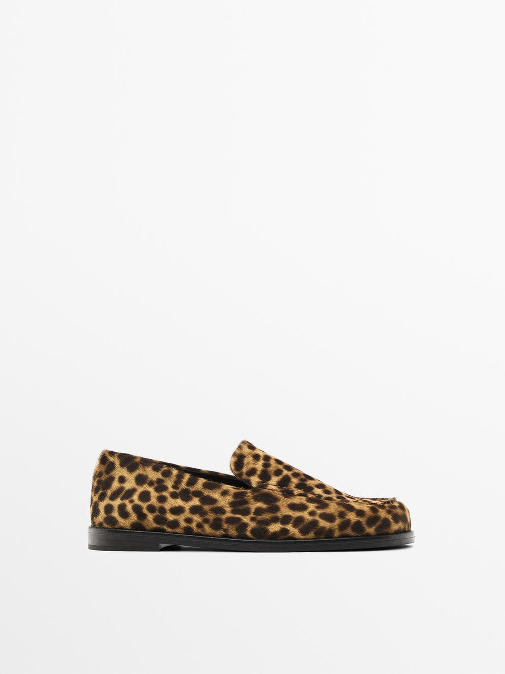 Leopard print loafers